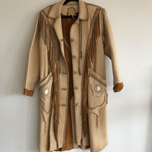 PRICE DROP$🧨DESIGNER Rusty Dorr HANDMADE leather coat